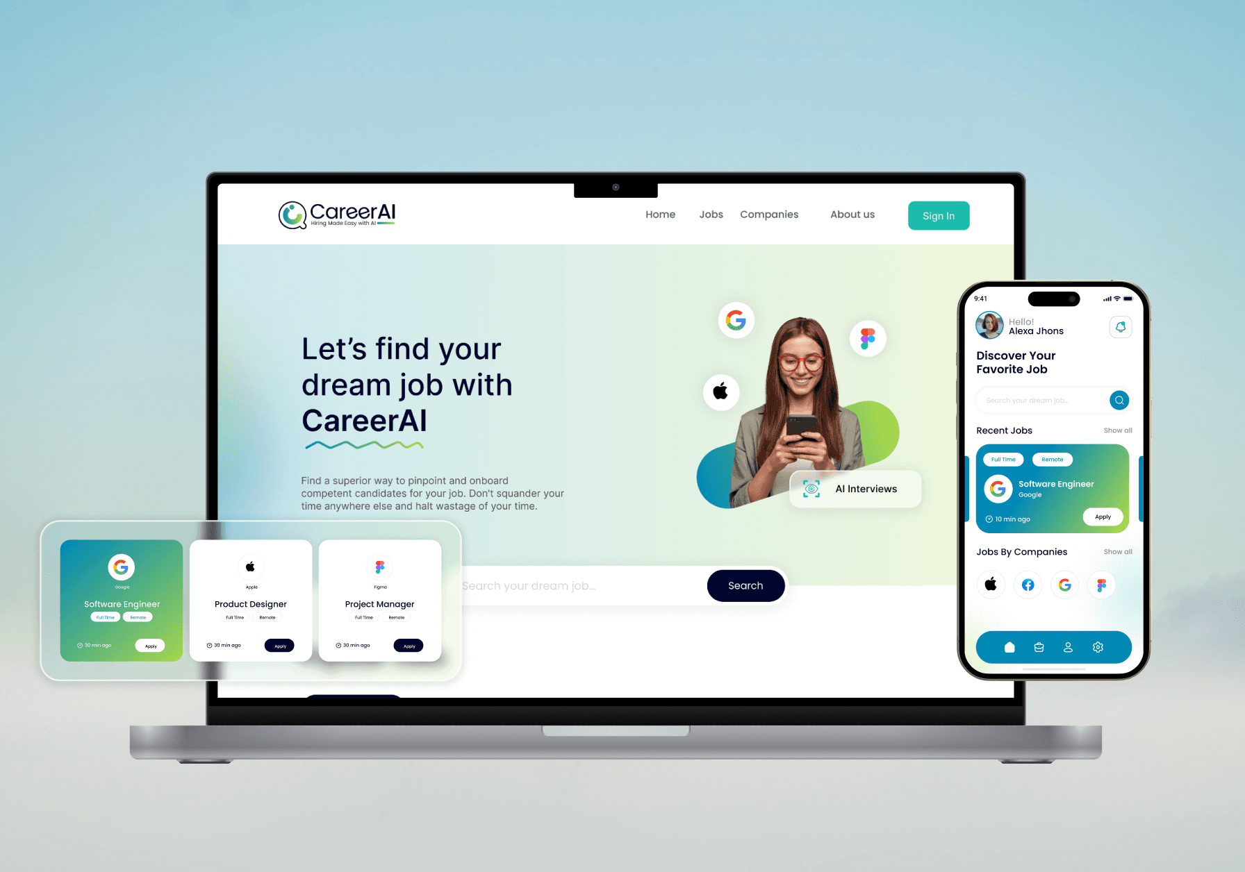 CareerAI landing page